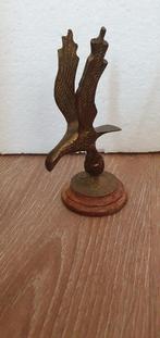 Vintage Messing adelaar op voetstuk, presse-papier, Ophalen of Verzenden, Brons