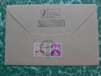 enveloppe  Lundy met rood stempel en twee postzegels 1990., Ophalen of Verzenden, Beschreven, Europa