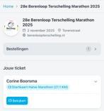 Berenloop halve marathon ticket, Tickets en Kaartjes, Evenementen en Festivals, Eén persoon
