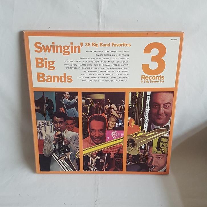 Swinging big bands 3 LP's vinyl vintage, Cd's en Dvd's, Vinyl | Jazz en Blues, Zo goed als nieuw, Jazz, 12 inch, Ophalen of Verzenden