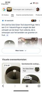 Keuken accesoire Sla Centrifuge Bijenkorf Rotterdam, Huis en Inrichting, Ophalen, Zo goed als nieuw