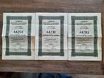 3X oude aandelen OHIM 1000 Mark Deutsche Holzimport 1920, Ophalen of Verzenden, 1920 tot 1950, Aandeel