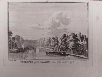 290 / Vreeswyk - Vreeswijk of de Vaart Gravure uit 18e eeuw beschikbaar voor biedingen