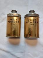 2 stuks footpowder gestempeld 1 nog ongebruikt wo2 ww2, Ophalen of Verzenden, Landmacht, Engeland