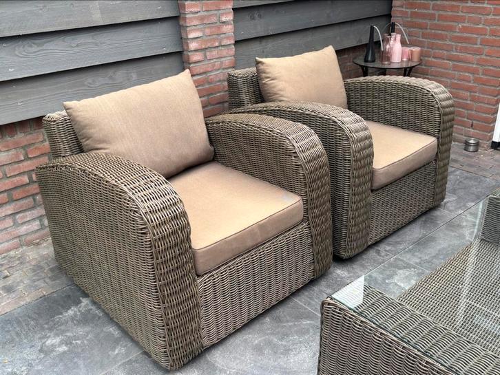 Bellagio loungeset, Tuin en Terras, Tuinsets en Loungesets, Zo goed als nieuw, Wicker, Stoel, Ophalen
