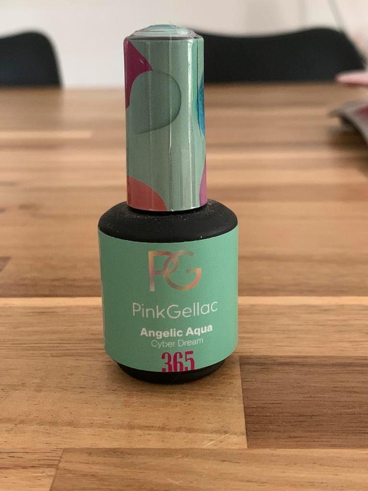 Pink Gellac - Angelic Aqua, Sieraden, Tassen en Uiterlijk, Uiterlijk | Cosmetica en Make-up, Zo goed als nieuw, Handen en Nagels