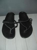 Lina Locchi zwarte steentjes leren slipper maat 40