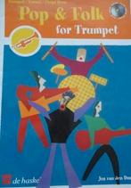 easy-intermediate trompet: Pop &Folk for Trumpet +cd-leuk, Overige genres, Overige soorten, Ophalen of Verzenden, Zo goed als nieuw