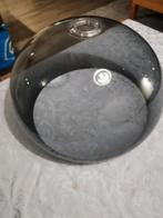 Vintage lampekap, Huis en Inrichting, Ophalen of Verzenden, Zo goed als nieuw, Grijs, Rond