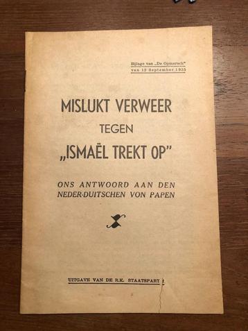 Anti-NSB 1935. Uitgave R.K. Staatspartij. Felle aanval van beschikbaar voor biedingen