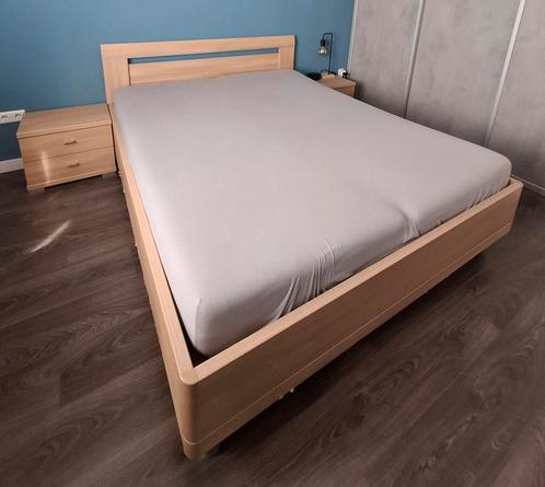 Ledikant en 2 nachtkastjes Hollywood Wiemann, Huis en Inrichting, Slaapkamer | Bedden, Zo goed als nieuw, Tweepersoons, 160 cm