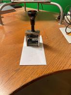 Nummerstempel, Ophalen, Zo goed als nieuw