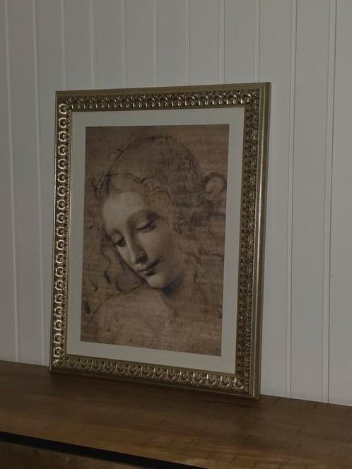 Print in goudkleurige lijst, Antiek en Kunst, Kunst | Tekeningen en Foto's, Ophalen of Verzenden