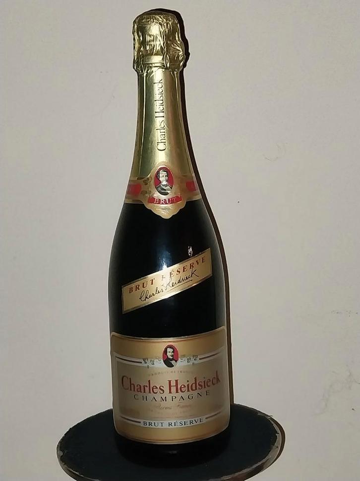 Fles Champagne Charles Heidsieck, Verzamelen, Wijnen, Zo goed als nieuw, Champagne, Frankrijk, Vol, Verzenden