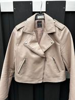 Beige imitatie leder jasje, Ophalen of Verzenden, Zo goed als nieuw, Maat 36 (S), Beige
