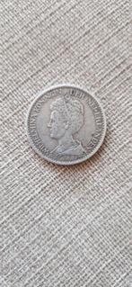 Zilveren 1 Gulden munt Koningin Wilhelmina uit 1916, Postzegels en Munten, Munten | Nederland, Zilver, Koningin Wilhelmina, 1 gulden