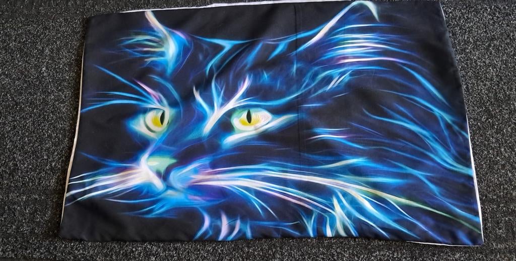 Dekbedovertrek "kat", Ophalen of Verzenden, Tweepersoons, Wit, Dekbedovertrek