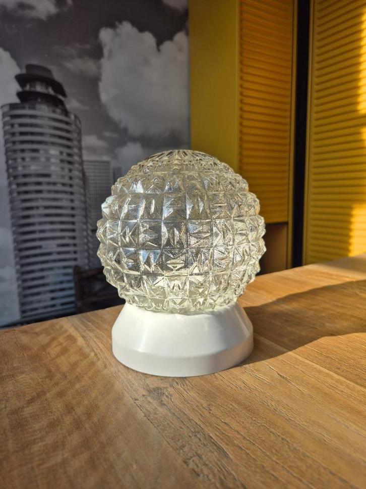 Massive Plafonnière, Huis en Inrichting, Lampen | Plafondlampen, Zo goed als nieuw, Glas, Kunststof, Ophalen of Verzenden