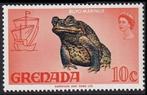 Grenada 1968, QEII - Reuzenpad, 10c, postfris/plakspoor., Overige thema's, Ophalen of Verzenden, Postfris