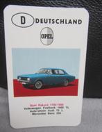 autokaartje  OPEL REKORD 1700 / 1900, Ophalen of Verzenden, Zo goed als nieuw, Auto's