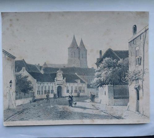6 / Gezicht op Arnhem van Jan Weissenbruch, Antiek en Kunst, Kunst | Litho's en Zeefdrukken, Ophalen of Verzenden