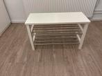 Ikea Tjusig Bank met Schoenenrek - Wit, Huis en Inrichting, Ophalen, Gebruikt