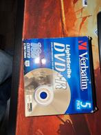 Verbatim DVD+R Lightscribe 5-pack, Ophalen of Verzenden, Nieuw, Dvd, Herschrijfbaar