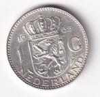 1 Gulden 1965 met tik in de rand, Postzegels en Munten, Munten | Nederland, 1 gulden, Koningin Juliana, Verzenden, Zilver