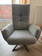 Fauteuil grijs met zwarte poten- Haco, Ophalen, 75 tot 100 cm, Zo goed als nieuw, 75 tot 100 cm