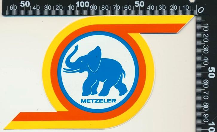 Sticker: Metzeler (1), Verzamelen, Stickers, Zo goed als nieuw, Auto of Motor, Ophalen of Verzenden