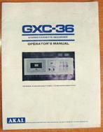 Handleiding AKAI GXC-36 cassettedeck, Ophalen, Enkel, Akai