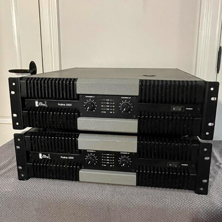 The t.amp Proline 3000 eindversterkers (2x), Audio, Tv en Foto, Versterkers en Receivers, Ophalen of Verzenden