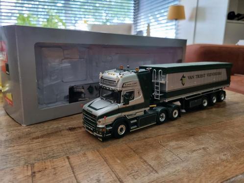 Wsi van Triest Scania T500 torpedo (oude type) met kipper., Hobby en Vrije tijd, Modelauto's | 1:50, Zo goed als nieuw, Bus of Vrachtwagen