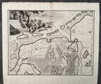 Oude Kaart Hollandia en Frisland, Antiek en Kunst, Kunst | Litho's en Zeefdrukken, Ophalen of Verzenden