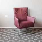 4 Zeer fraaie Montis Charly fauteuils - Bordeaux rood leder, Huis en Inrichting, Fauteuils, Leer, Ophalen of Verzenden, Zo goed als nieuw