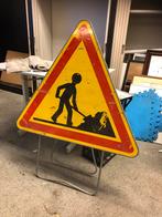 Verkeersbord “wegwerkzaamheden” reflecterend, 95 cm, Ophalen, Gebruikt, Overige