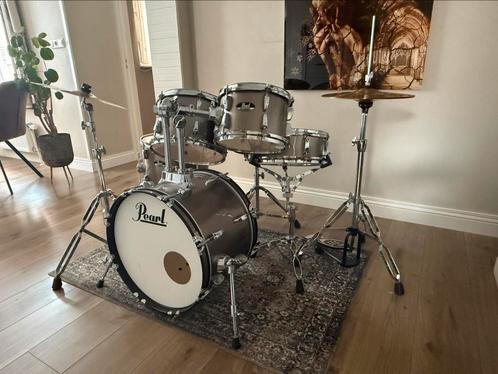 Drumstel Pearl Roadshow RS585C/C707 Brons 18”, Muziek en Instrumenten, Drumstellen en Slagwerk, Zo goed als nieuw, Pearl, Ophalen