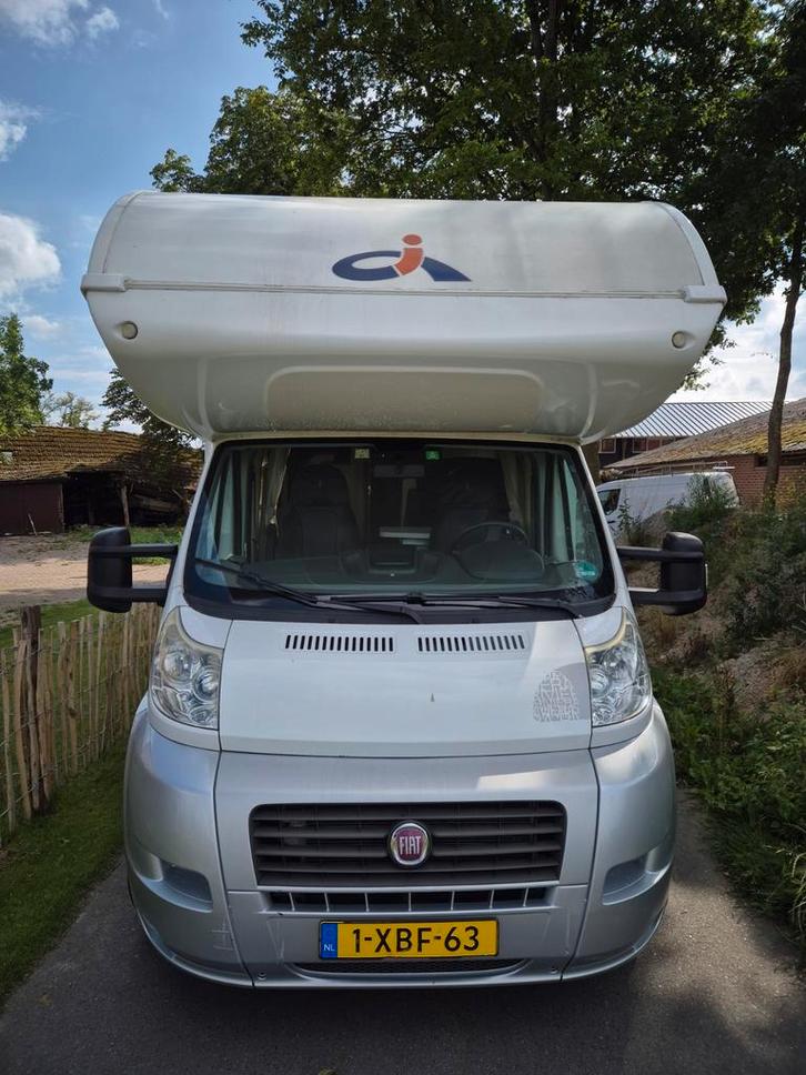 Mooie kilometerstand Fiat Alkoof Camper met Garage, Caravans en Kamperen, Campers, Particulier, tot en met 5, Alkoof, Fiat, Fiat