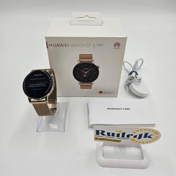 Huawei GT 3 Smartwatch - Goud - Milanese - Zgan beschikbaar voor biedingen