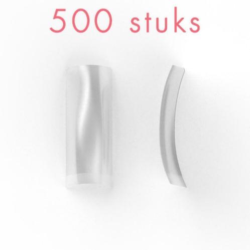 CLEAR / TRANSPARANTE manicure tips, kort opzetstuk, 500 stuk, Sieraden, Tassen en Uiterlijk, Uiterlijk | Cosmetica en Make-up