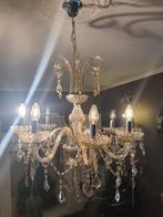 Elegante 2 kroonluchters met 2 wandlampen, Huis en Inrichting, Lampen | Kroonluchters, Ophalen, Zo goed als nieuw, Overige materialen