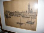 Emile Blieck Antwerpen OLV Kathedraal 35/350  65x55, Antiek en Kunst, Kunst | Litho's en Zeefdrukken, Ophalen