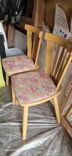 stoelen 2x, Huis en Inrichting, Stoelen, Ophalen, Gebruikt, Twee, Bruin