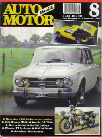AMK 8 1998 : Alfa Romeo Giulia - Morris Minor - Honda CB750 beschikbaar voor biedingen