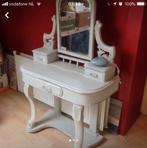 Antiek Kaptafeltje - Wit, Gebruikt, 100 tot 150 cm, Ophalen of Verzenden, Overige vormen