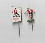 2 verschillende voetbal speldjes van Feijenoord, Verzamelen, Speldjes, Pins en Buttons, Ophalen of Verzenden, Overige onderwerpen