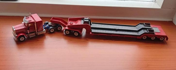 Siku dieplader, Siku vrachtwagen met oplegger, Hobby en Vrije tijd, Modelauto's | Overige schalen, Gebruikt, Bus of Vrachtwagen