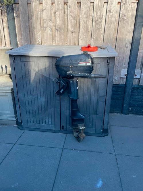 Evinrude 4pk 2t langstaart loop of sloop, Watersport en Boten, Bootonderdelen, Gebruikt, Motor en Techniek, Zeilboot of Motorboot