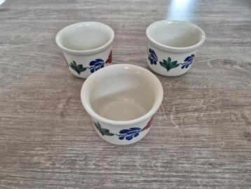 3 Boerenbont Kommetjes - Ø9cm beschikbaar voor biedingen