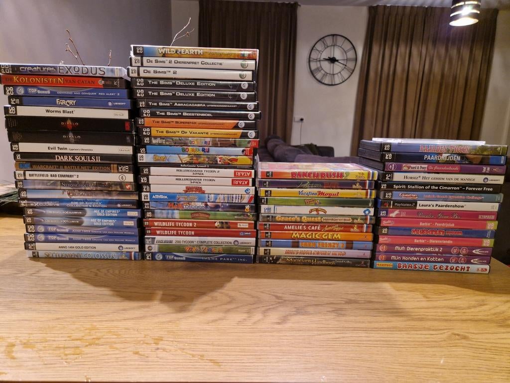 Vele computerspellen 66 stuks, Spelcomputers en Games, Games | Pc, 1 speler, Ophalen of Verzenden, Strategie en Constructie, Vanaf 3 jaar